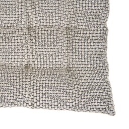 Plush Woven Seat Pad Black and White - Wilko - thumbnail 4