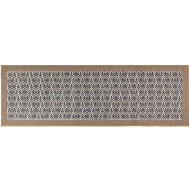 JVL Allure Beige Rubber Backed Door Runner 50 x 150cm - Size: 150 x 50 x 0.4cm - Brown - Wilko - image 1
