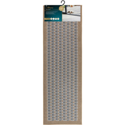 JVL Allure Beige Rubber Backed Door Runner 50 x 150cm - Size: 150 x 50 x 0.4cm - Brown - Wilko - thumbnail 4