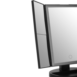 Premier Housewares Black Cassini LED Dressing Table Mirror - Size: 28 x 18cm - Wilko - thumbnail 7