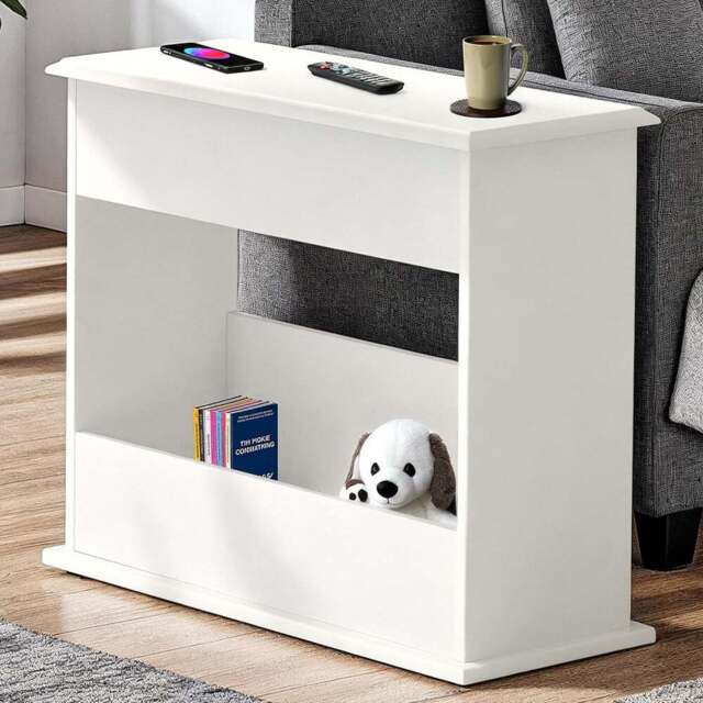 Seconique Stratford White Sofa End Table - Size: 59.5 x 70 x 29cm - Wilko - image 1