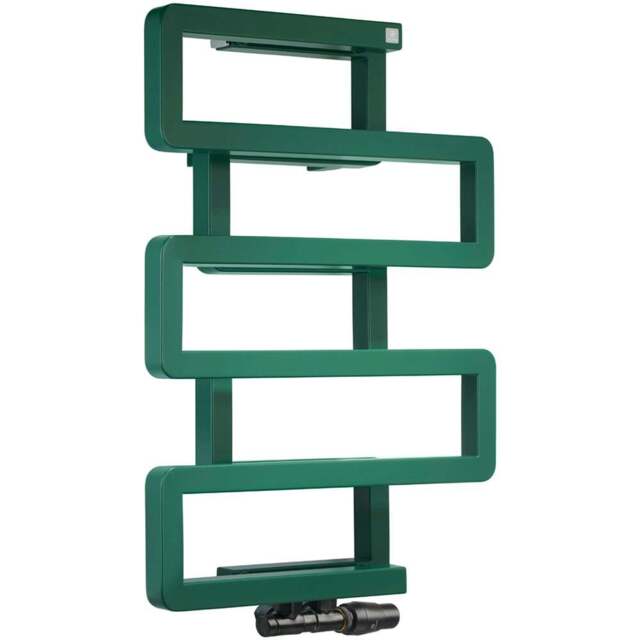 Terma Bookie Matt Green Heated Towel Rail 655 x 500mm - Size: #VALUE! - Wilko - image 1