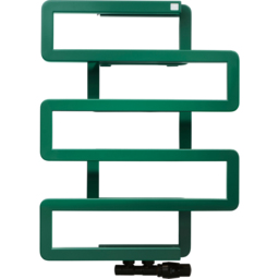 Terma Bookie Matt Green Heated Towel Rail 655 x 500mm - Size: #VALUE! - Wilko - thumbnail 7