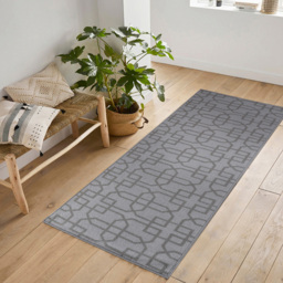 Desire Rugs Havana Silver Cubed Trellis Anti Slip Door Mat 120 x 67cm - Size: 67 x 120cm - Wilko - thumbnail 6