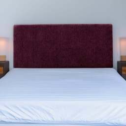 Bedmaster Valencia King Size Aubergine Chenille Plain Headboard - Purple - Wilko - thumbnail 1