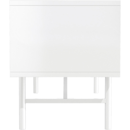 H&O Direct 2 Door 2 Shelf White Striped Wooden TV Stand - Size: 50 x 140 x 40cm - Wilko - thumbnail 5