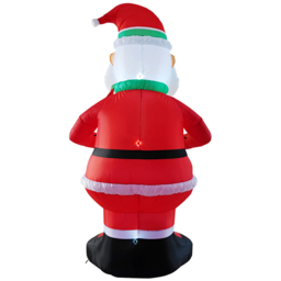 Living and Home Inflatable Santa Model LED Christmas Decoration 7.9ft - Size: 8ft - Multi - Wilko - thumbnail 6