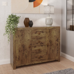 GFW Jakarta 2 Door 4 Drawer Mango Sideboard - Brown - Wilko - thumbnail 7
