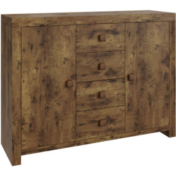 GFW Jakarta 2 Door 4 Drawer Mango Sideboard - Brown - Wilko - thumbnail 3