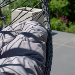 Artemis Home Lynton Dark Grey Garden Hanging Egg Chair - Size: 190 x 103 x 80cm - Wilko - thumbnail 4
