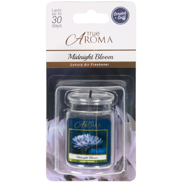 True Aroma Hanging Jar Air Freshener Midnight Bloom - Wilko - image 1