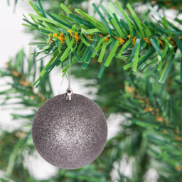 Shatchi 5cm Mid Grey Luxury Bauble 18 Pack - Wilko - thumbnail 4