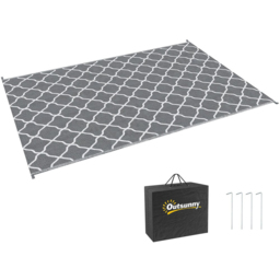 Outsunny Reversible Outdoor Rug Grey - Size: 16 x 38 x 41cm - Wilko - thumbnail 5
