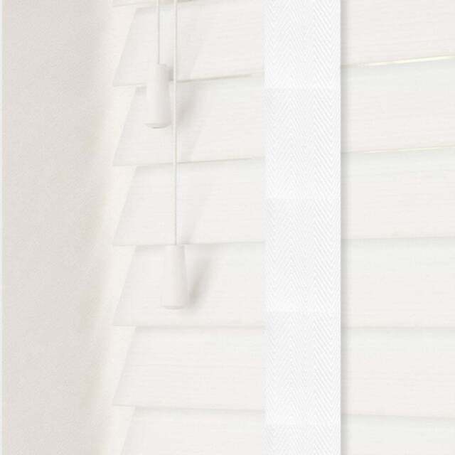 Caecus Faux Wood Tape Venetian Blind White 120 x 200cm - Size: 200 x 120 x 5cm - Wilko - image 1
