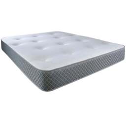 Starlight Beds European King Size Tufted Hybrid Memory Foam and Spring Mattress - Grey - Wilko
