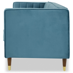 Home Detail Thomas 3 Seater Blue Velvet Sofa - Wilko - thumbnail 6