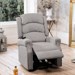 Artemis Home Eltham Light Grey Massage and Heat Electric Lift Assist Recliner Chair - Size: Single - Wilko - thumbnail 3