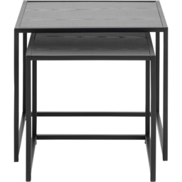 Florence Seaford Ash Black Nest of Tables Set of 2 - Furniture To Go - Wilko - thumbnail 5