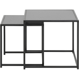 Florence Seaford Ash Black Nest of Tables Set of 2 - Furniture To Go - Wilko - thumbnail 4