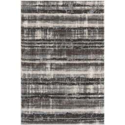 Desire Rugs Eleanor Grey Striped Embossed Rug 120 x 170cm - Size: 120 x 170 x 2cm - Wilko - thumbnail 1
