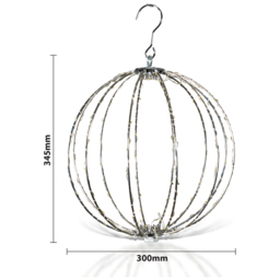 St Helens Outdoor Festive LED Copper Sphere Decoration - Size: 30cm - Multi - Wilko - thumbnail 4