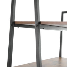 Living and Home 2 Door 4 Shelf Wooden Bookshelf - Brown - Wilko - thumbnail 7