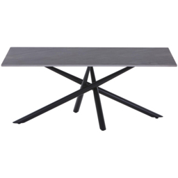 wilko Arlo Grey Wood Grain Ceramic Coffee Table - Size: 212 x 110 x 60cm - Shankar - thumbnail 4