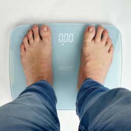 ADDiS Chic Blue Bathroom Scale - Size: 31.5 x 5 x 36.5cm - Wilko - thumbnail 4