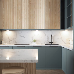 Sorrelis Caspian Aluminium Square Cool White 3 Under Cabinet Light Kit - Size: 0.65 x 9.9 x 9.9cm - Silver - Wilko - thumbnail 3