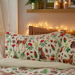 Deyongs Autumn Animals Single Fleece Duvet Set - Multi - Wilko - thumbnail 3