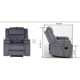 Haddon Grey Chair - Size: Single - Wilko - thumbnail 4