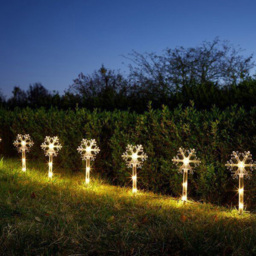 Marco Paul Warm White LED Snow Decor Stakes 8 Pack - Size: 35 x 5 x 5cm - Wilko - thumbnail 4