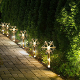 Marco Paul Warm White LED Snow Decor Stakes 8 Pack - Size: 35 x 5 x 5cm - Wilko - thumbnail 5