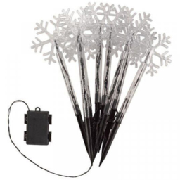 Marco Paul Warm White LED Snow Decor Stakes 8 Pack - Size: 35 x 5 x 5cm - Wilko - thumbnail 3