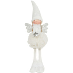 White and Silver Standing Fairy - White - Wilko