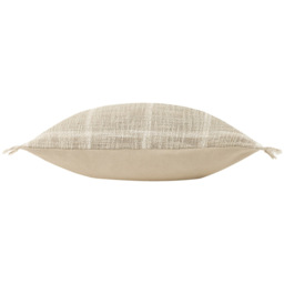 Yard Beni Stone and Natural Check Fringed Cushion - Size: 45 x 45cm - Multi - Yard Living - Wilko - thumbnail 5