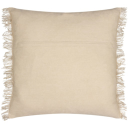 Yard Beni Stone and Natural Check Fringed Cushion - Size: 45 x 45cm - Multi - Yard Living - Wilko - thumbnail 4