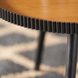 Pacific Lifestyle Hammond Natural and Black Pine Wood Coffee Table - Brown - Wilko - thumbnail 4