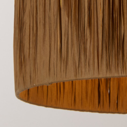 Lighting Collection Castell Natural Raffia Ceiling Lamp Shade - Size: 24 x 36 x 36cm - Wilko - thumbnail 5