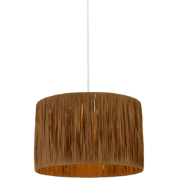 Lighting Collection Castell Natural Raffia Ceiling Lamp Shade - Size: 24 x 36 x 36cm - Wilko - thumbnail 4
