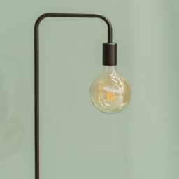 ValueLights Bronx Black Metal LED Floor Lamp - Wilko - thumbnail 5
