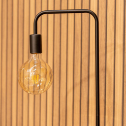ValueLights Bronx Black Metal LED Floor Lamp - Wilko - thumbnail 6