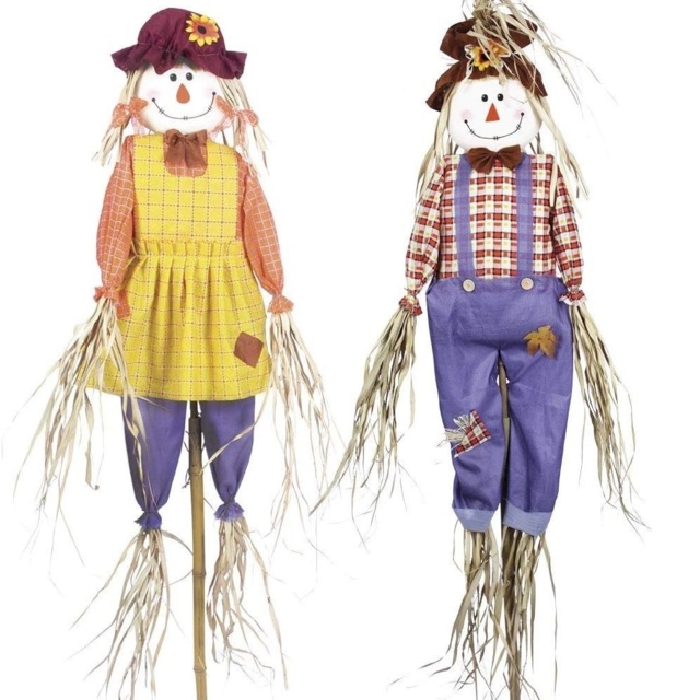 Garden Gear Scarecrow 1.83m 2 Pack - Size: 183 x 40 x 5cm - Multi - Wilko - image 1