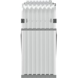 vidaXL Silver Galvanised Steel Firewood Log Holder 100 x 180 x 45cm - Wilko - thumbnail 5