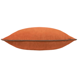 Paoletti Meridian Pumpkin Mocha Velvet Cushion - Size: 55 x 55 cm - Multi - Wilko - thumbnail 3