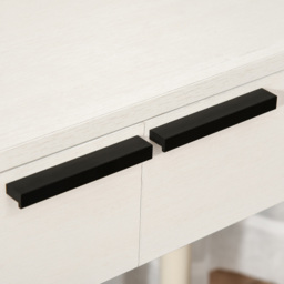 Portland 2 Drawer White Dressing Table Set with Mirror - Size: 80 x 40 x 123cm - Wilko - thumbnail 4