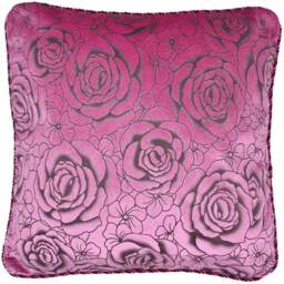 Intimates Flock Rose Pink Filled Cushion 43 x 43cm 2 Pack - Wilko - thumbnail 1