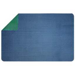 Nicoman Reversible Blue and Green Shower Mat 60 x 40cm - Size: 0.4 x 60 x 40cm - Wilko