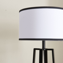 Soho Black and White Floor Lamp - Size: 40 x 150 x 40 kg - Wilko - thumbnail 4