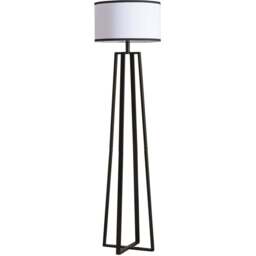Soho Black and White Floor Lamp - Size: 40 x 150 x 40 kg - Wilko